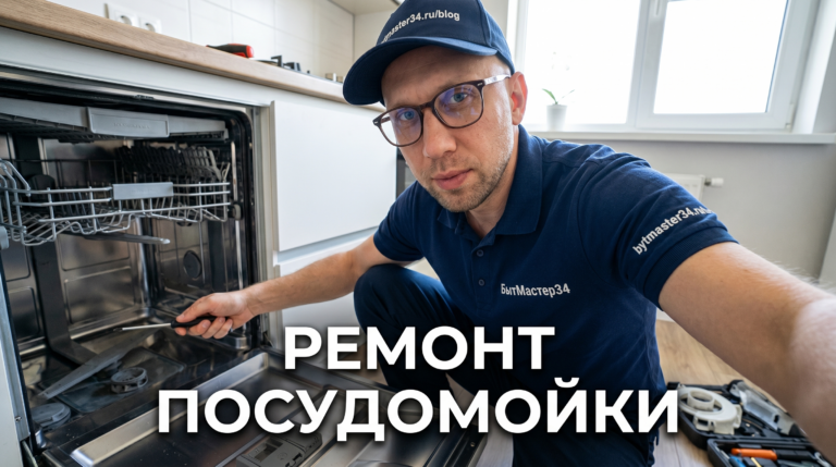 Ремонт посудомоечных машин в Волгограде на дому: типовые поломки, проверки и ориентиры цен