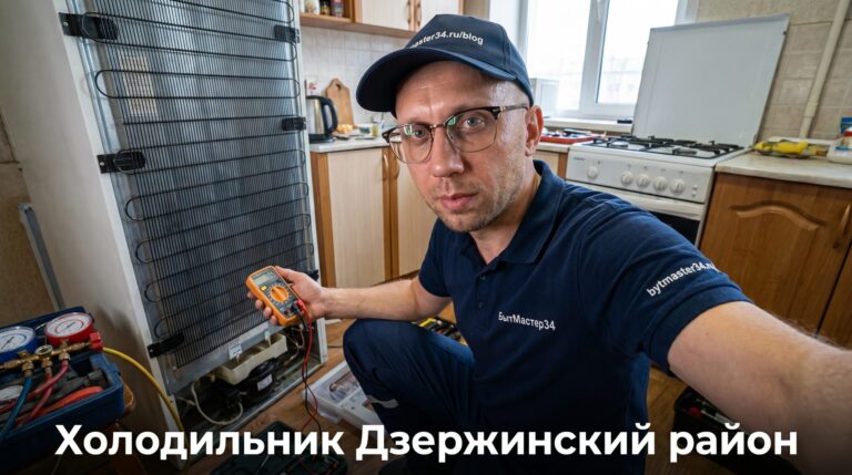 Ремонт холодильника в Волгограде Дзержинский район: выезд на дом, микрорайоны и проверки 2026