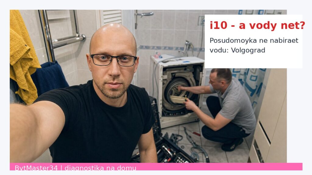 Posudomoechnaya mashina ne nabiraet vodu: diagnostika v Volgograde, master BytMaster34