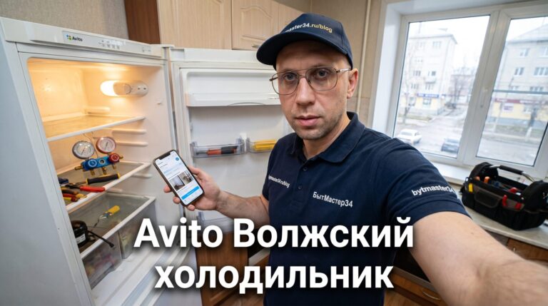 Ремонт холодильника в Волжском через Avito: микрорайоны, фильтр города и как не переплатить в 2026