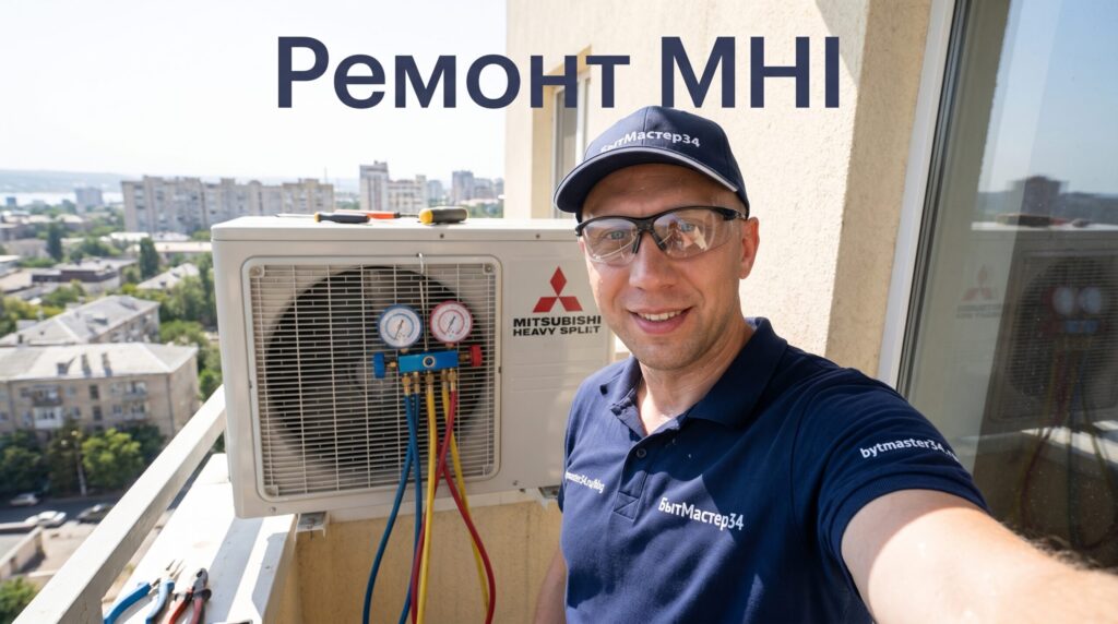 ремонт сплит систем mitsubishi heavy волгоград: что мастер смотрит первым на выезде (2026)