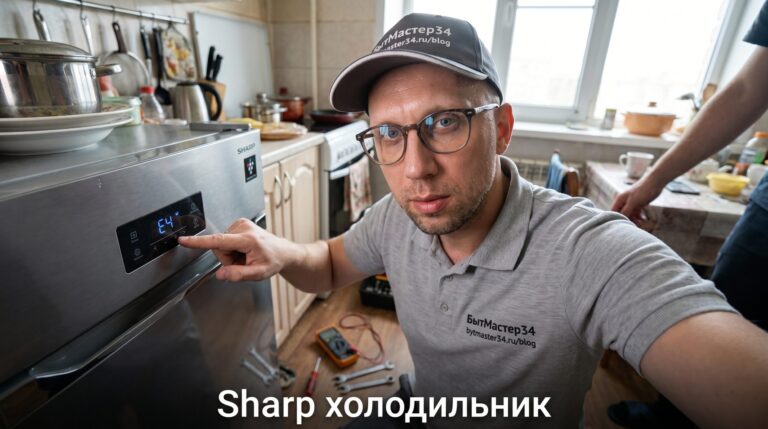 Ищу мастера по ремонту холодильника Sharp в Волгограде: коды ошибок и как выбрать в 2026