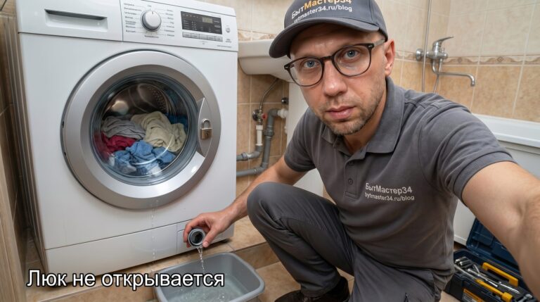 стиральная машина не открывается после стирки волгоград: как проверить безопасно и не залить соседей 2026