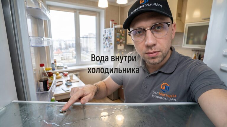 холодильник течет вода внутри что делать волжский: что проверить за 10 минут без разбора 2026