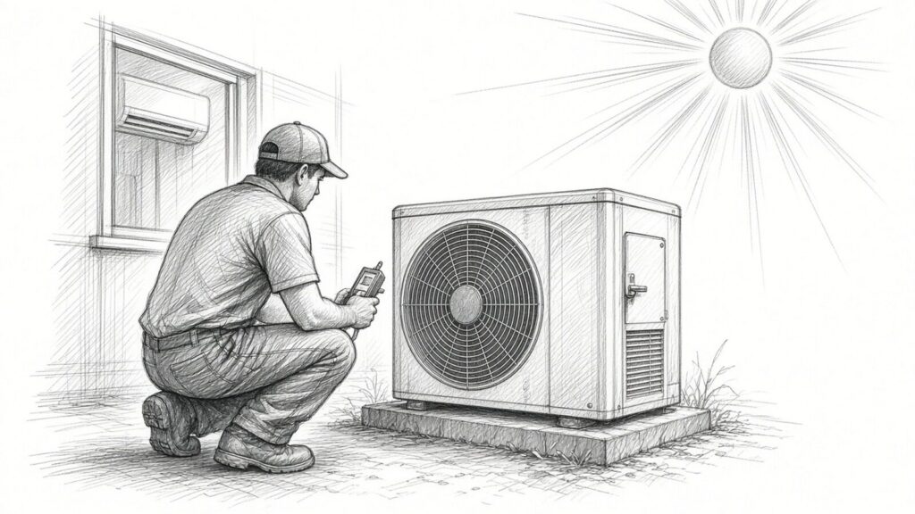 Сплит в жару +40 °C: правила эксплуатации без перегрева компрессора